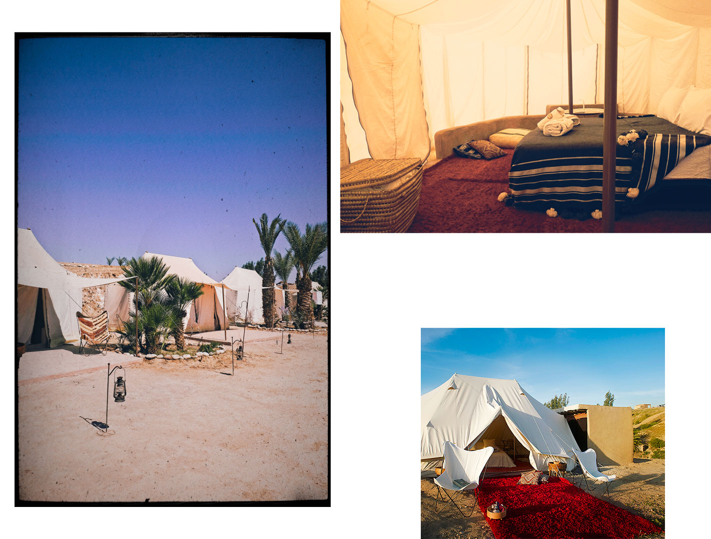 Exclusive tents’ indoor and outdoor areas with views the Atlas mountain and Marrakesh Desert – La Pause, Morocco