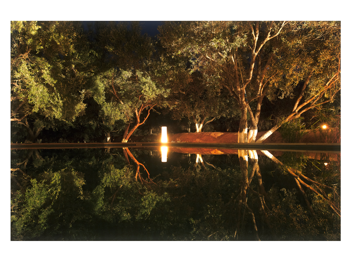 Activité de la piscine de nuit, désert de Marrakech - La Pause, Maroc